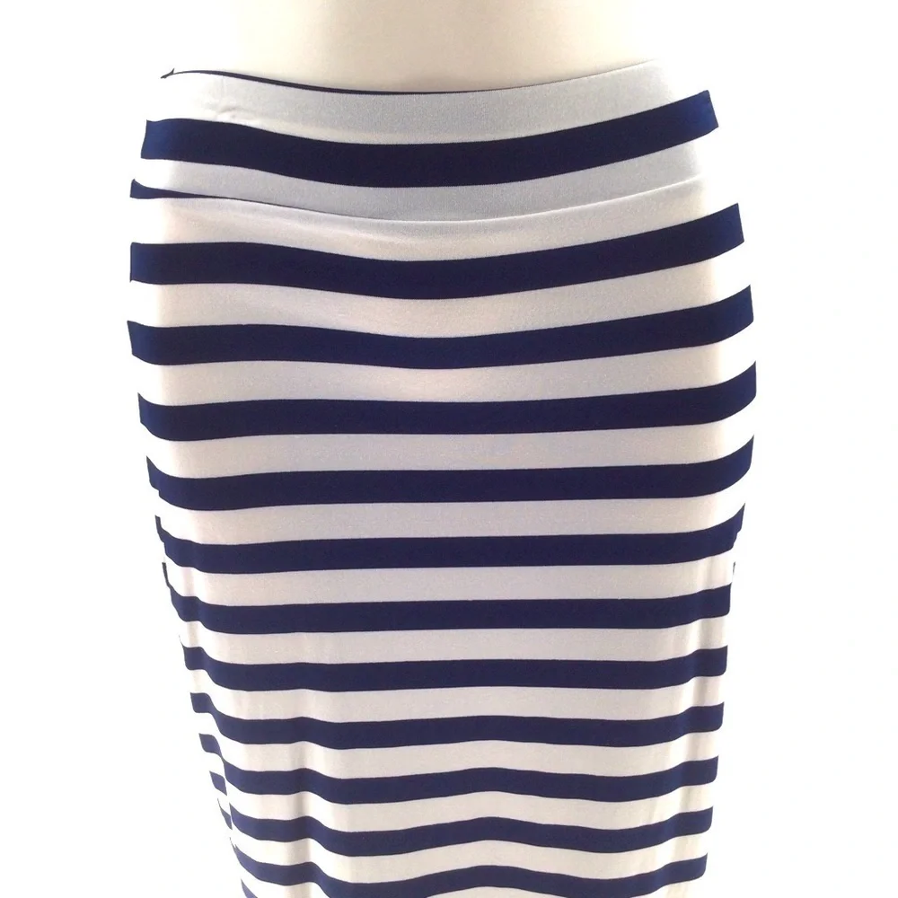 Susanna Monaco Revolve Sachi Blue&‎ White Stripe Inkwell Skirt